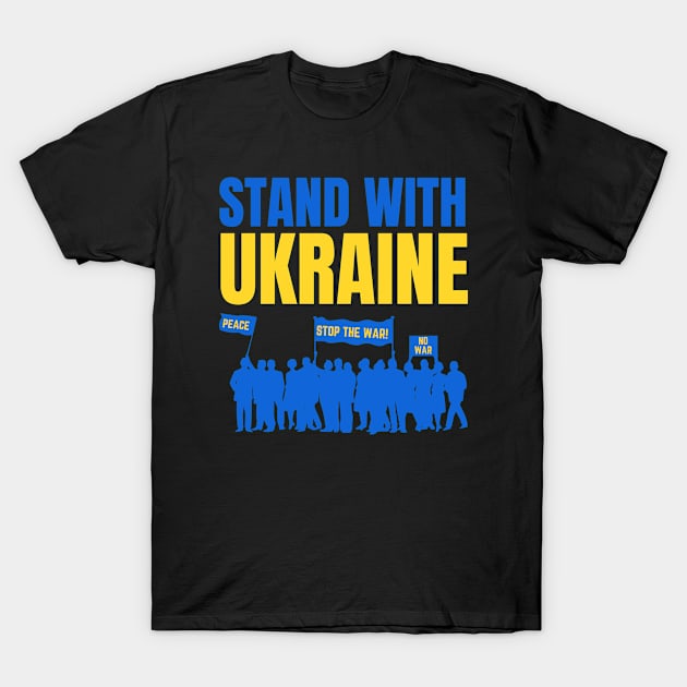 stand with ukraine T-Shirt by Fashion planet